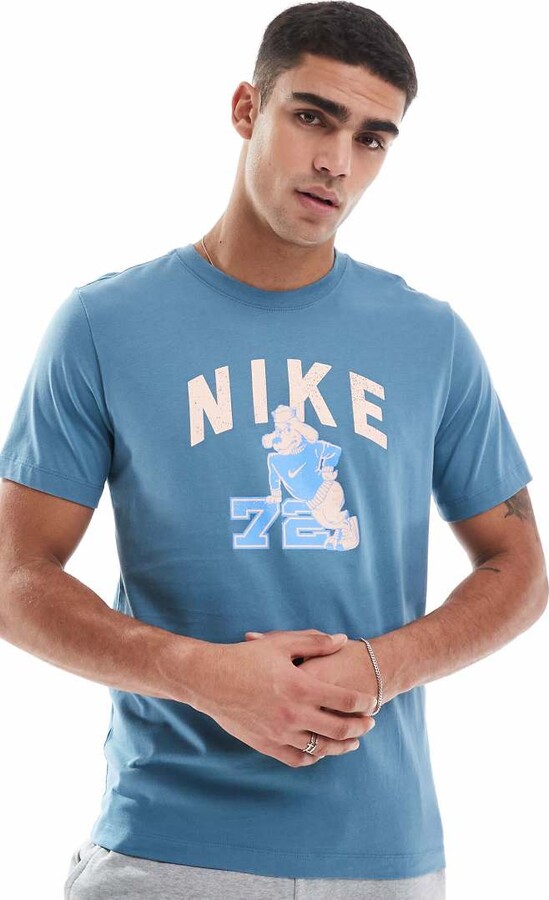 Nike Training wildcard graphic T-shirt in blue