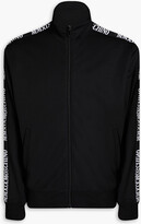 Thumbnail for your product : Moschino Jacquard-trimmed satin-jersey zip-up track jacket