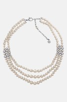 Thumbnail for your product : Majorica Pearl & Crystal Multistrand Necklace