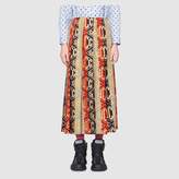 Thumbnail for your product : Gucci Lamé game wool skirt