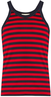 Gucci Striped cotton-jersey tank top