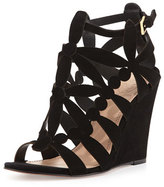 Thumbnail for your product : Tory Burch Emerson Cutout Suede Wedge
