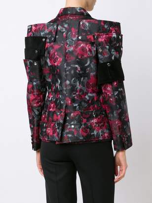 Comme des Garcons flowers jacquard jacket