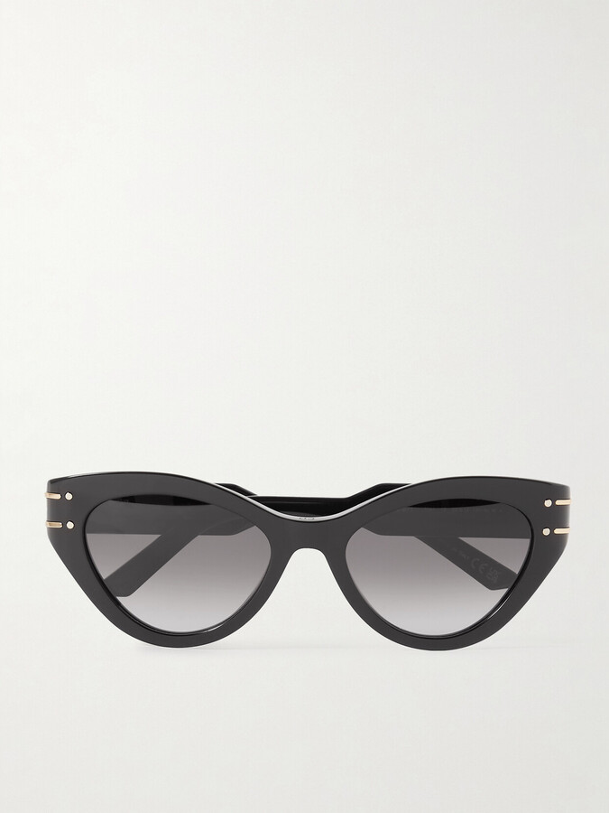 Dior Sunglasses Diorsignature B7i Cat-eye Acetate Sunglasses - Black