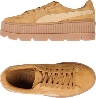 vonnis Naar behoren helemaal FENTY PUMA by Rihanna Cleated Creeper Suede Wn's Sneakers Sand - ShopStyle