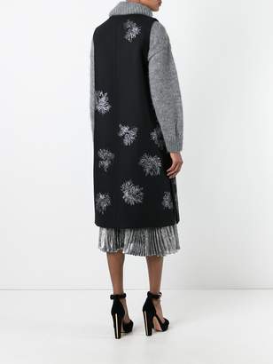 Jil Sander sleeveless embroidered coat