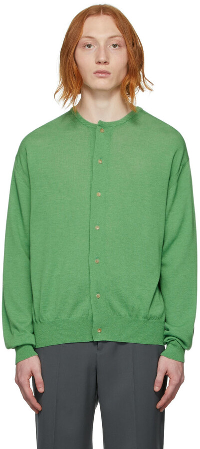 dark green cashmere cardigan