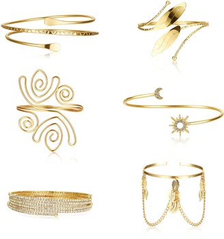 Gold Arm Cuff | Shop the world's largest collection of fashion | ShopStyle