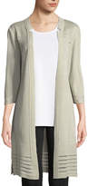 Thumbnail for your product : Misook Plus Size 3/4-Sleeve Notched-Lapel Topper Jacket