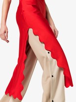Thumbnail for your product : Samuel Guì Yang Scallop Hem Midi Dress