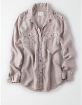 Thumbnail for your product : American Eagle AE Military Buttondown Shirt