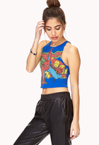 Thumbnail for your product : Forever 21 Rescue Me Superhero Crop Top