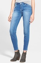 Thumbnail for your product : Jolt Midrise Skinny Jeans (Blue/White Wash)