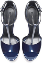 Thumbnail for your product : Zara 29489 High Heel Platform Synthetic Patent Leather Sandal