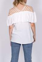 Thumbnail for your product : Entro White Cutout Top