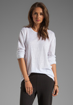 Thumbnail for your product : Alexander Wang T by Linen Silk Long Sleeve Tee