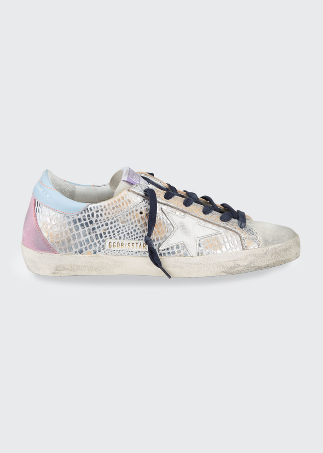 Golden goose metallic superstar sneakers Outlet