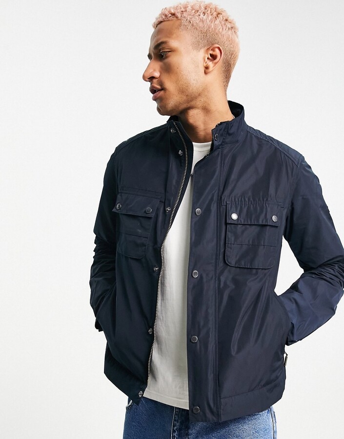 Barbour International Stannington casual jacket in navy - ShopStyle