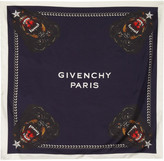 Thumbnail for your product : Givenchy Rottweiler silk-twill scarf