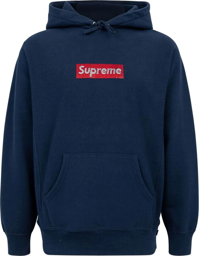 Supreme x Swarovski box logo hoodie