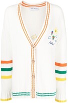 Thumbnail for your product : Mira Mikati Embroidered Stripe-Detail Cardigan