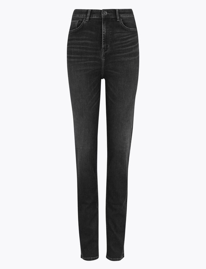 Marks and Spencer Sophia High Waisted Straight Leg Jeans ShopStyle