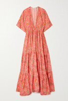 Thumbnail for your product : Eywasouls Malibu Amelia Tiered Floral-print Tencel Lyocell-twill Maxi Dress