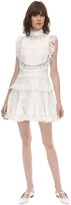 Thumbnail for your product : Zimmermann High Neck Lace Mini Dress