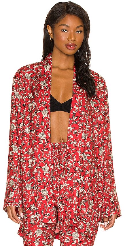 Red Kimono Jacket | Shop the world's largest collection of fashion 