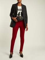 Thumbnail for your product : Gucci Technical Jersey Stirrup Leggings - Womens - Dark Red