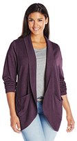 Thumbnail for your product : Leo & Nicole Women's Plus-Size Long Sleeve Shawl Collar Cardigan Sweater