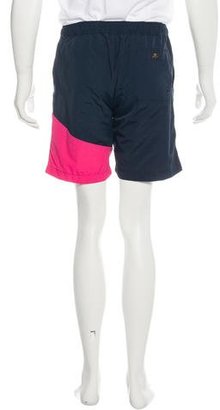 10.Deep Embroidered Colorblock Shorts