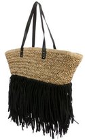 Thumbnail for your product : By Malene Birger Gaviana Fringe Straw Tote