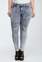 Thumbnail for your product : Forever 21 FOREVER 21+ Mineral Wash Skinny Jeans