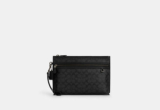 Coach Outlet Pouch In Signature Canvas - ShopStyle Bag
