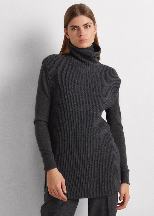 Ralph Lauren Sleeveless Turtleneck Sweater - ShopStyle