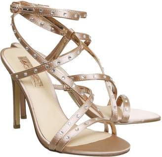 Office Hugo Strappy Sandals Nude With Gems