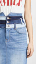 Thumbnail for your product : 7 For All Mankind Patchwork Corset Skirt