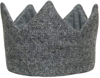 Il Gufo Sequined Wool Tricot Crown
