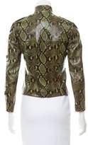 Thumbnail for your product : Marc Jacobs Python Embossed Leather Jacket