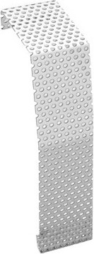 Baseboarders Premium Rust-Resistant Galvanized Steel Easy Slip-On Baseboard Heater Cover Coupler – White