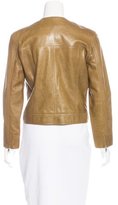 Thumbnail for your product : Celine Leather Zip-Front Jacket
