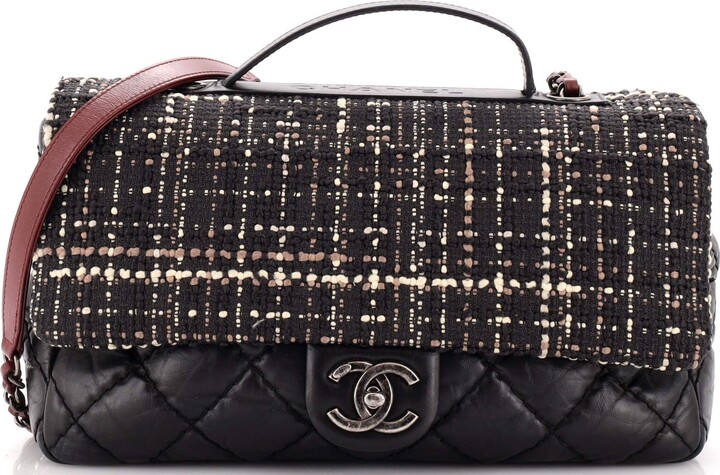 CHANEL preowned Quilted CC Red FlapBag with Handle
