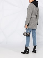 Thumbnail for your product : Ermanno Scervino Belted Herringbone Coat