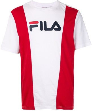Fila colour block logo T-shirt - ShopStyle