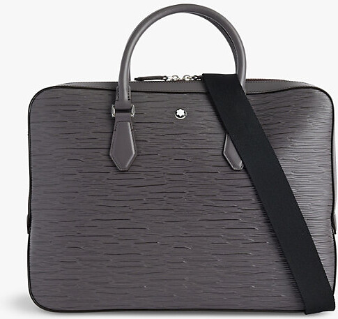 Montblanc Womens Grey 4810 Thin Leather Document Case