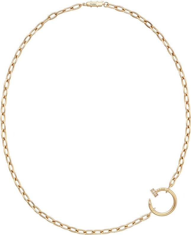 Cartier Yellow Gold And Diamond Juste Un Clou Necklace (45Cm