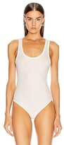 Thumbnail for your product : AGOLDE Rib Tank Bodysuit in White