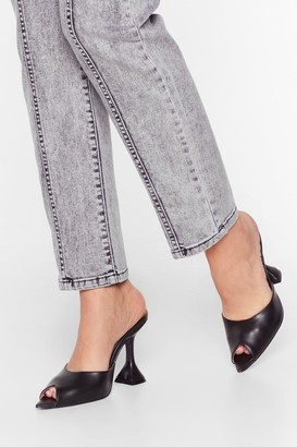 womens peep toe mules