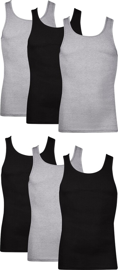 Hanes Men's Men's Tagless Comfortsoft Dyed Tank Undershirt - ShopStyle